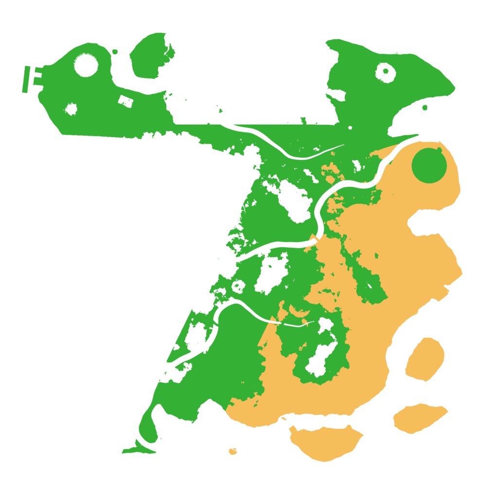 Biome Rust Map: Procedural Map, Size: 3750, Seed: 957620160