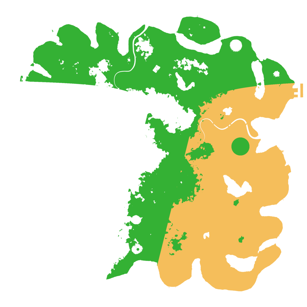 Biome Rust Map: Procedural Map, Size: 4500, Seed: 45015