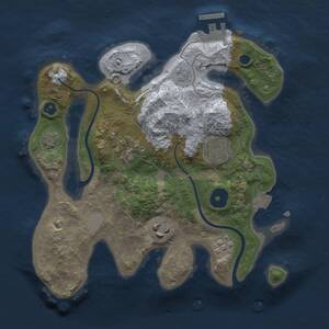 Thumbnail Rust Map: Procedural Map, Size: 2600, Seed: 1456360810, 8 Monuments