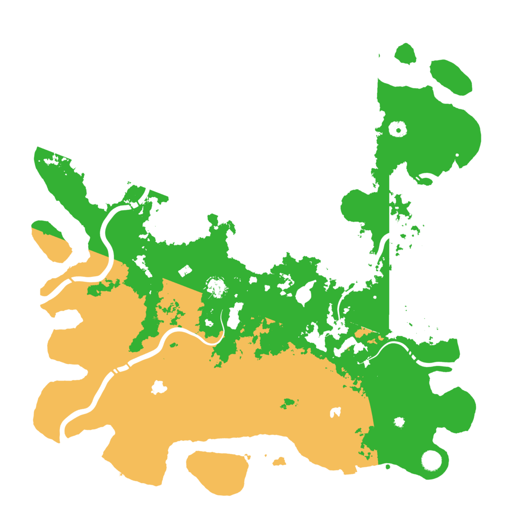 Biome Rust Map: Procedural Map, Size: 4500, Seed: 354238