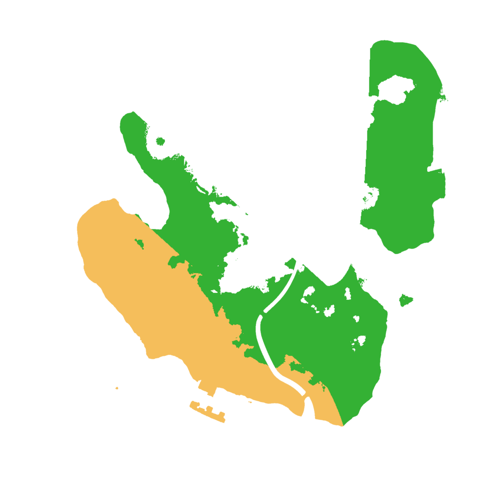 Biome Rust Map: Procedural Map, Size: 2000, Seed: 49972