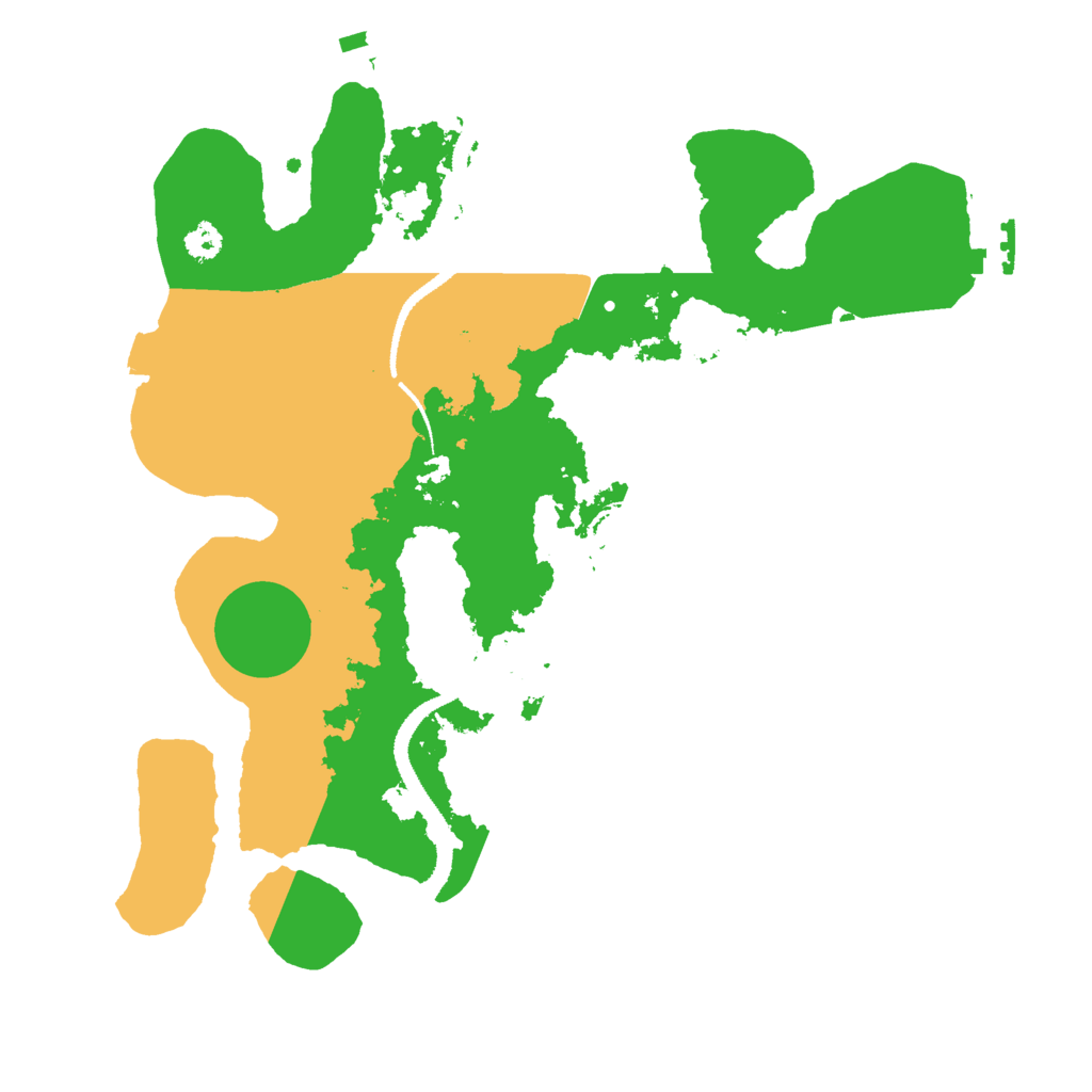 Biome Rust Map: Procedural Map, Size: 3000, Seed: 13331