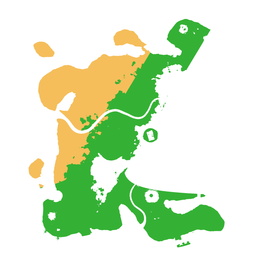 Biome Rust Map: Procedural Map, Size: 3000, Seed: 1208321742