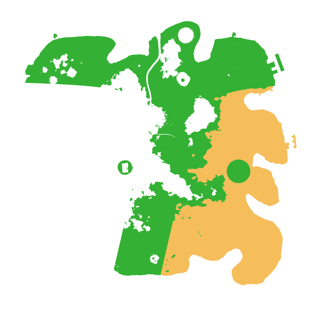 Biome Rust Map: Procedural Map, Size: 3500, Seed: 33701744