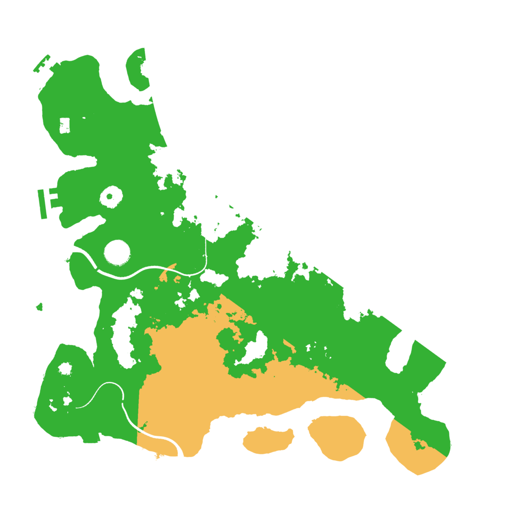 Biome Rust Map: Procedural Map, Size: 3500, Seed: 115413103