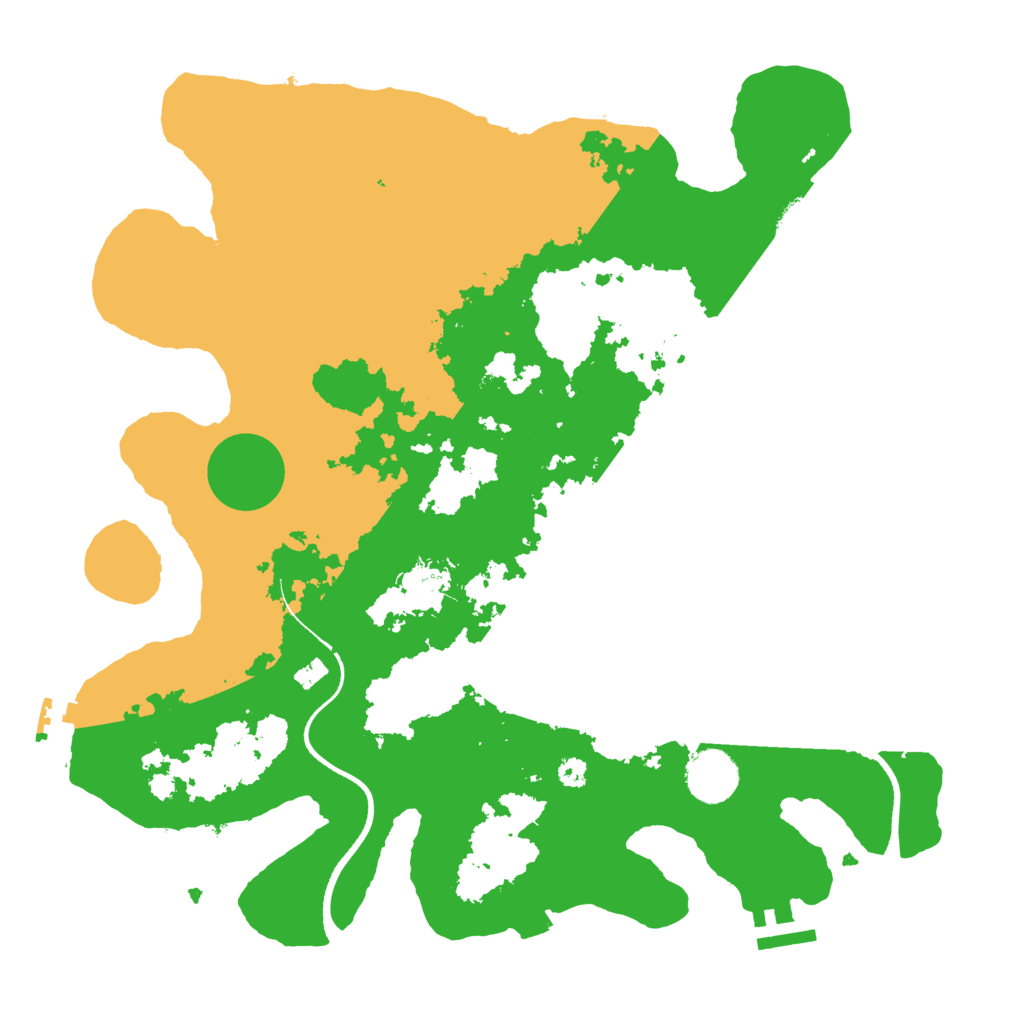 Biome Rust Map: Procedural Map, Size: 3500, Seed: 1209953746