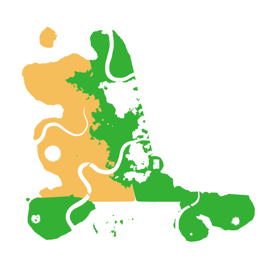 Biome Rust Map: Procedural Map, Size: 3000, Seed: 25966