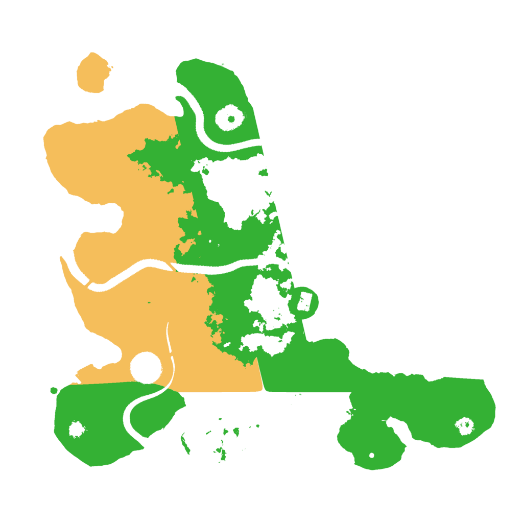 Biome Rust Map: Procedural Map, Size: 3000, Seed: 25966
