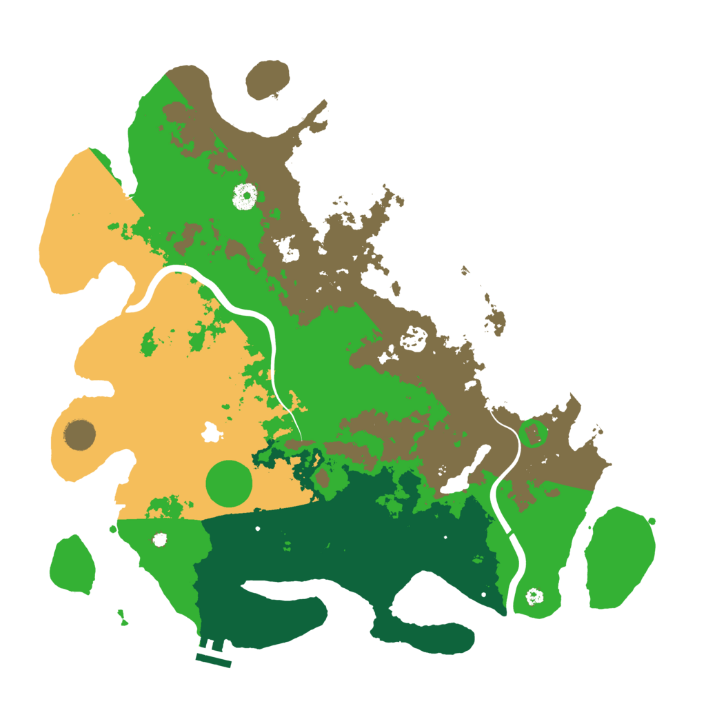 Biome Rust Map: Procedural Map, Size: 4000, Seed: 498209
