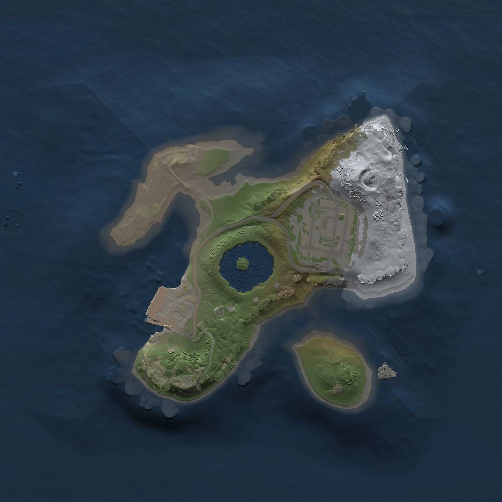 Rust Map: Procedural Map, Size: 1500, Seed: 1487376225, 2 Monuments