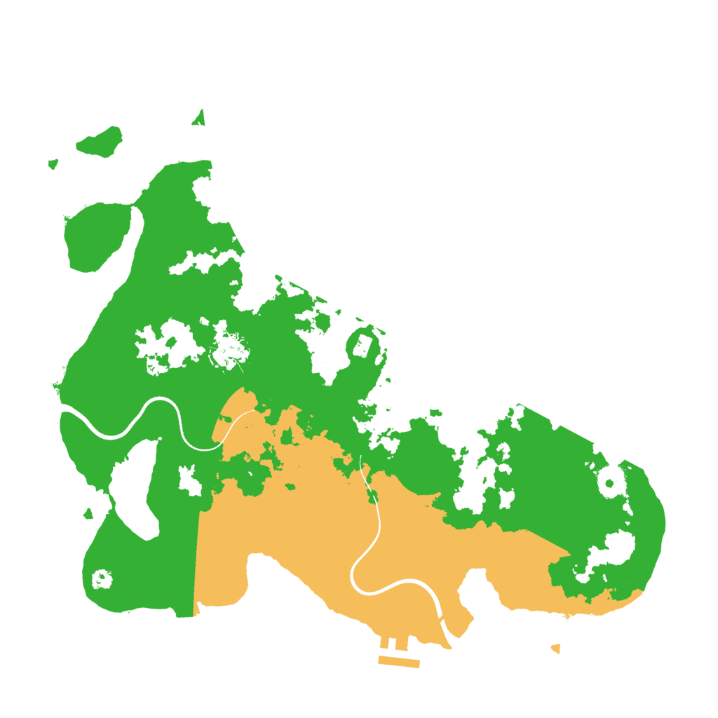 Biome Rust Map: Procedural Map, Size: 3500, Seed: 1247276520