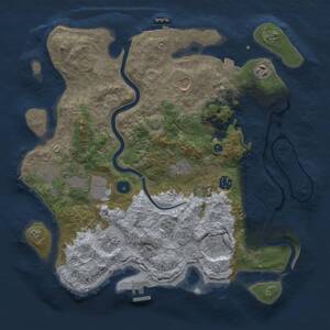 Thumbnail Rust Map: Procedural Map, Size: 3800, Seed: 31313131, 15 Monuments