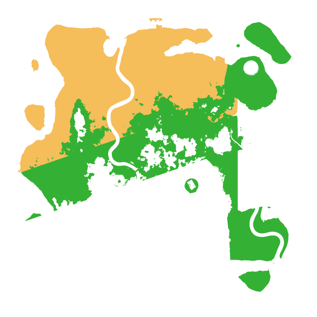 Biome Rust Map: Procedural Map, Size: 3800, Seed: 31313131