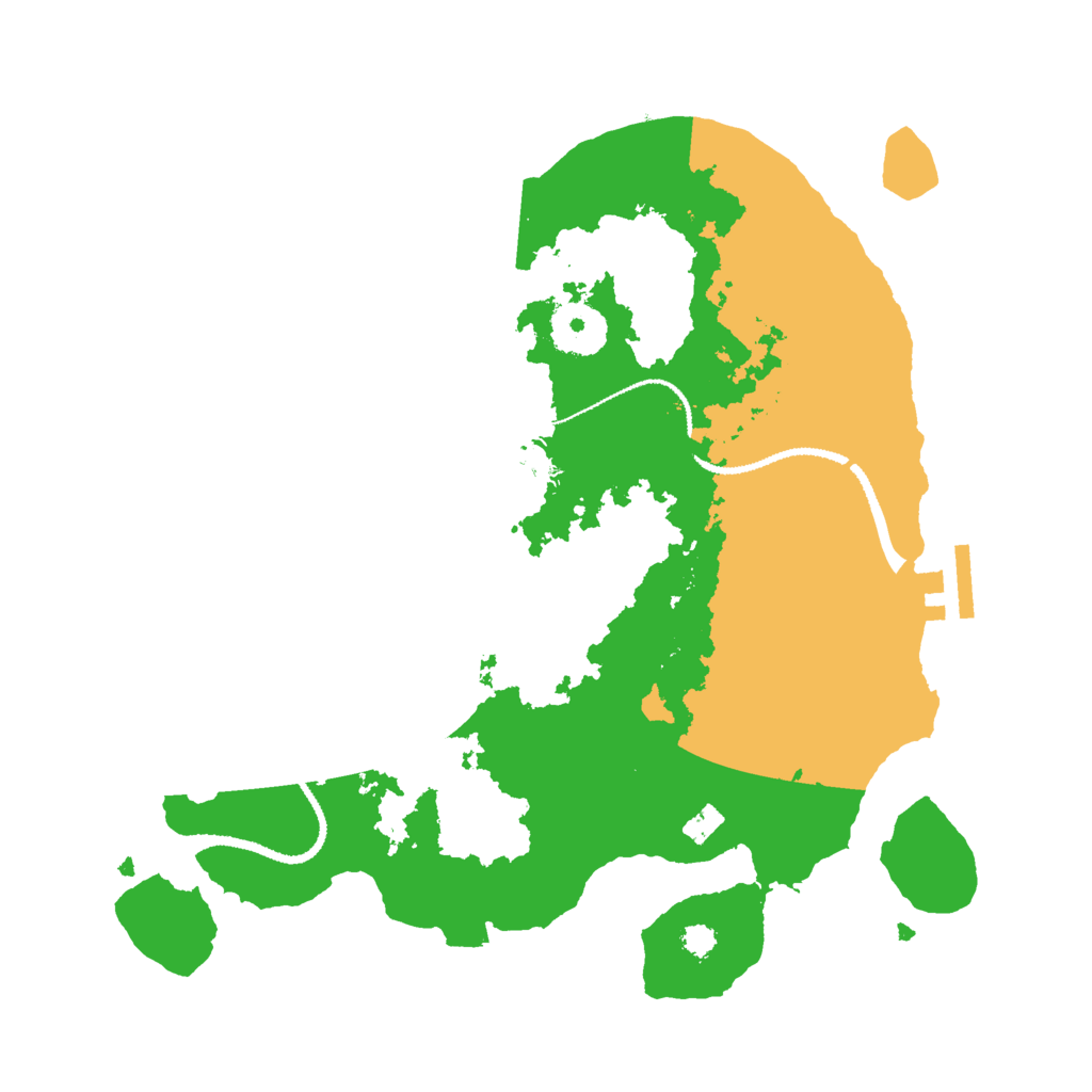 Biome Rust Map: Procedural Map, Size: 3000, Seed: 9867523