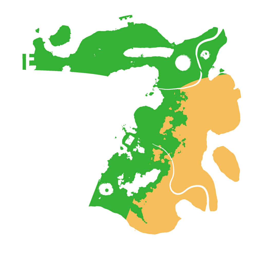 Biome Rust Map: Procedural Map, Size: 3000, Seed: 756632467