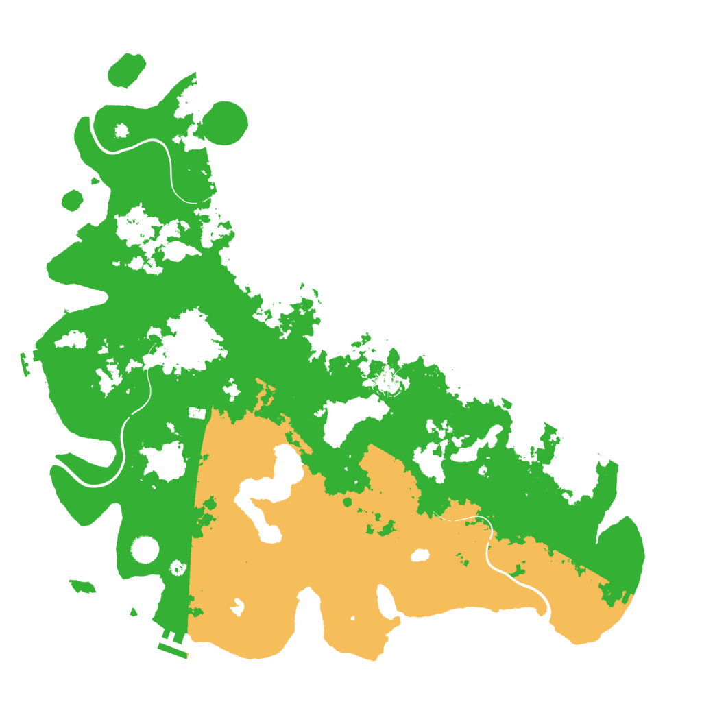 Biome Rust Map: Procedural Map, Size: 4500, Seed: 1185039227