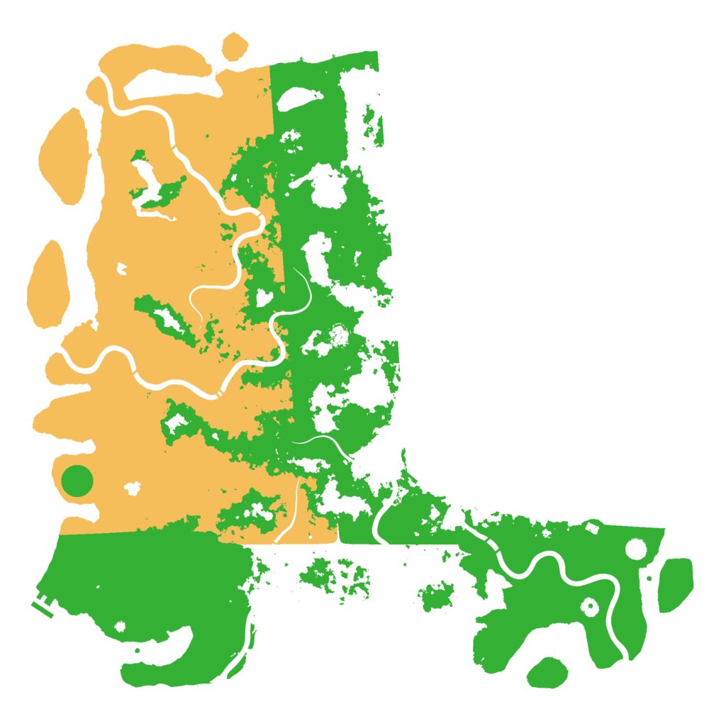 Biome Rust Map: Procedural Map, Size: 6000, Seed: 39274
