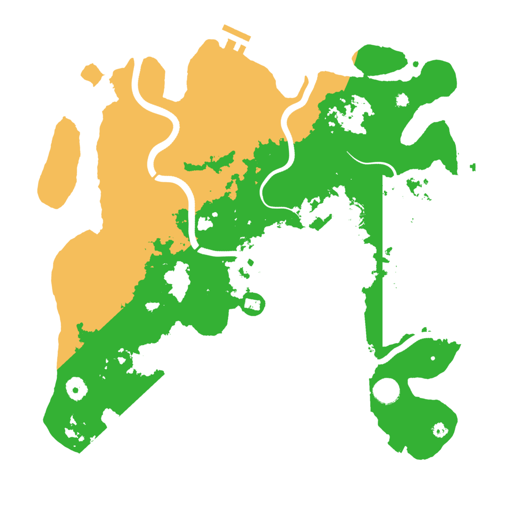 Biome Rust Map: Procedural Map, Size: 3500, Seed: 1366702604
