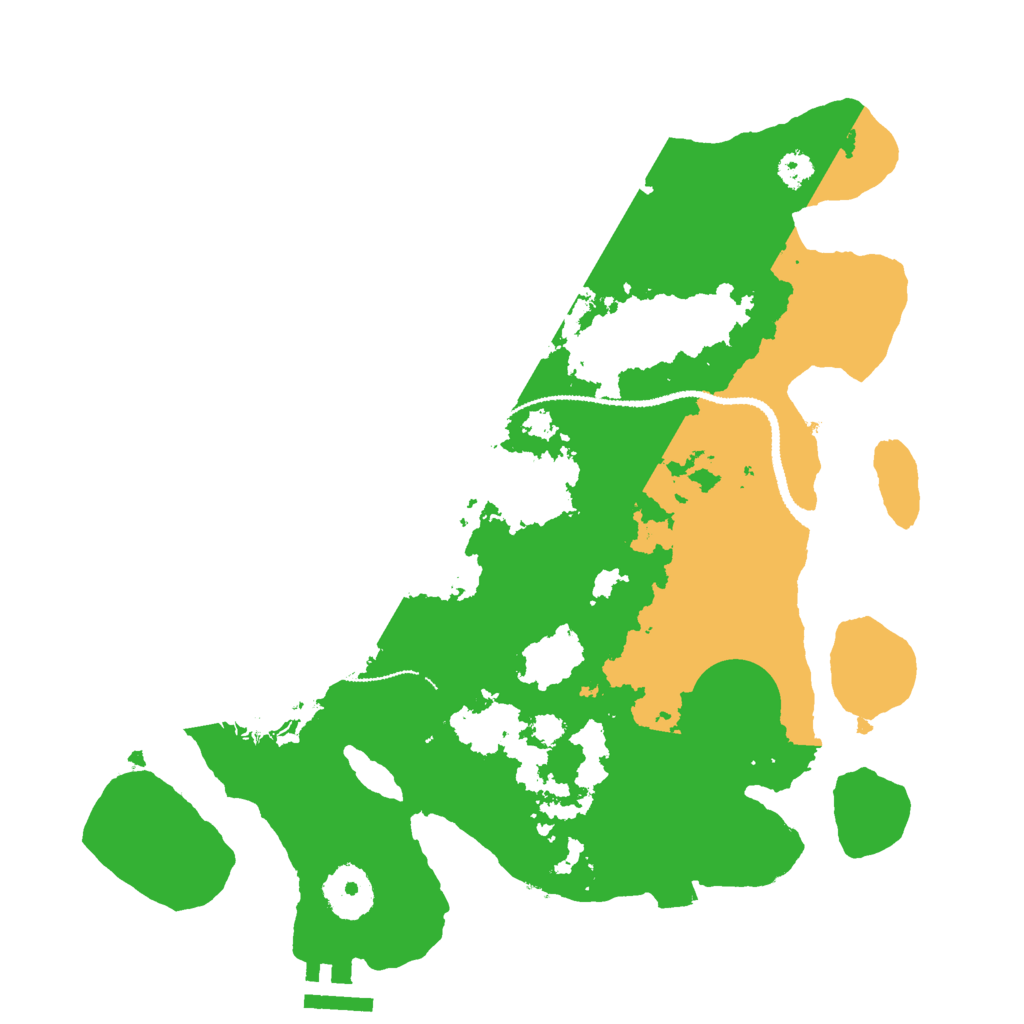 Biome Rust Map: Procedural Map, Size: 3000, Seed: 20027