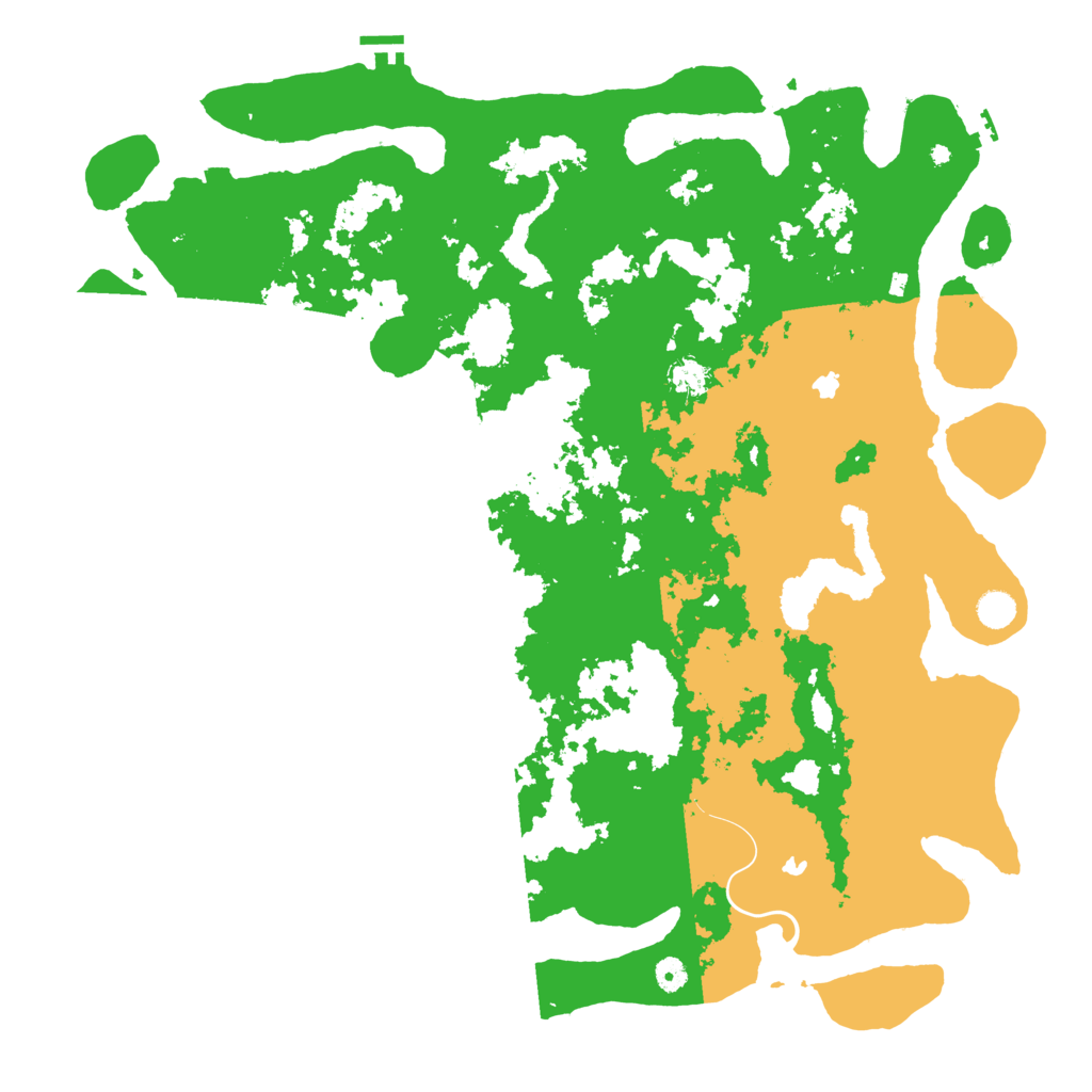 Biome Rust Map: Procedural Map, Size: 5000, Seed: 34378
