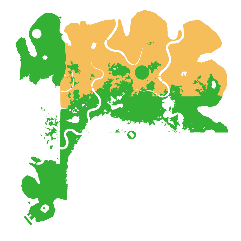 Biome Rust Map: Procedural Map, Size: 4500, Seed: 135293453