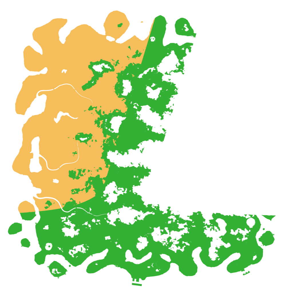 Biome Rust Map: Procedural Map, Size: 6000, Seed: 42457
