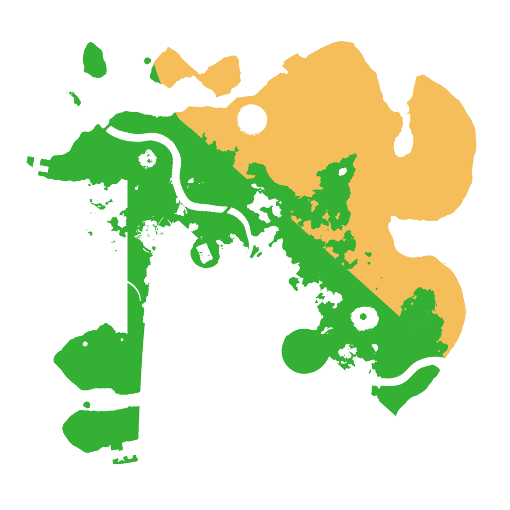 Biome Rust Map: Procedural Map, Size: 3000, Seed: 766298974