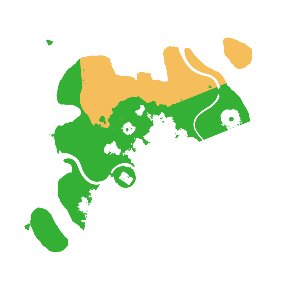 Biome Rust Map: Procedural Map, Size: 2400, Seed: 1354008681