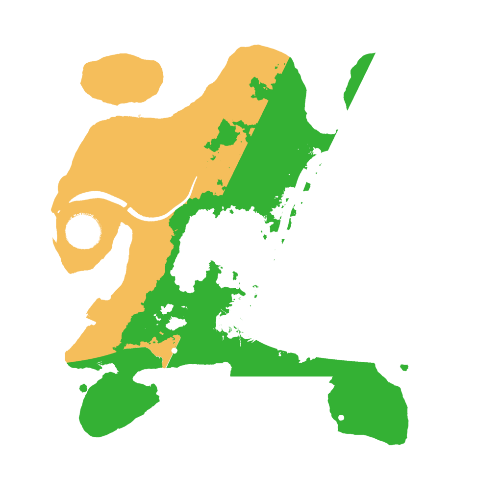 Biome Rust Map: Procedural Map, Size: 2500, Seed: 66419