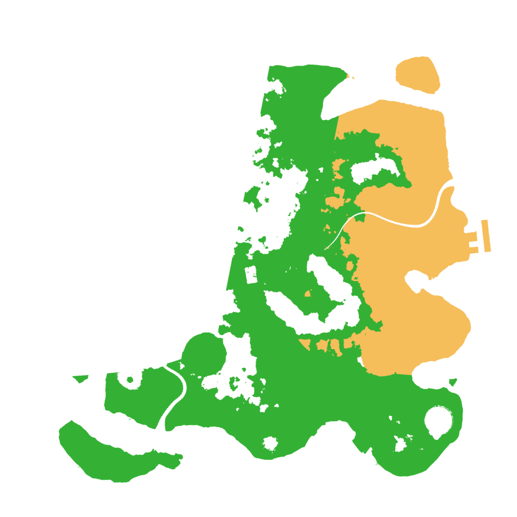 Biome Rust Map: Procedural Map, Size: 3250, Seed: 9292