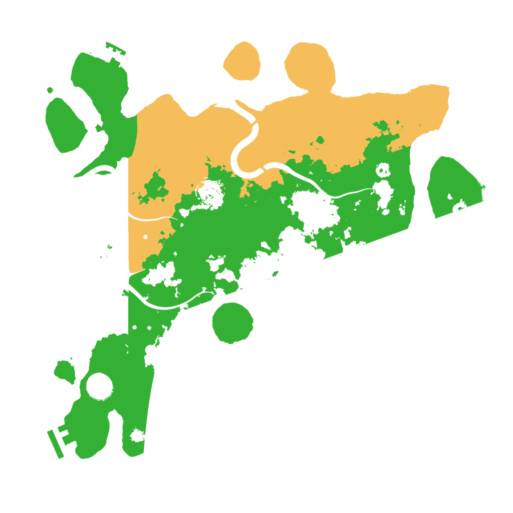 Biome Rust Map: Procedural Map, Size: 3500, Seed: 1405659785