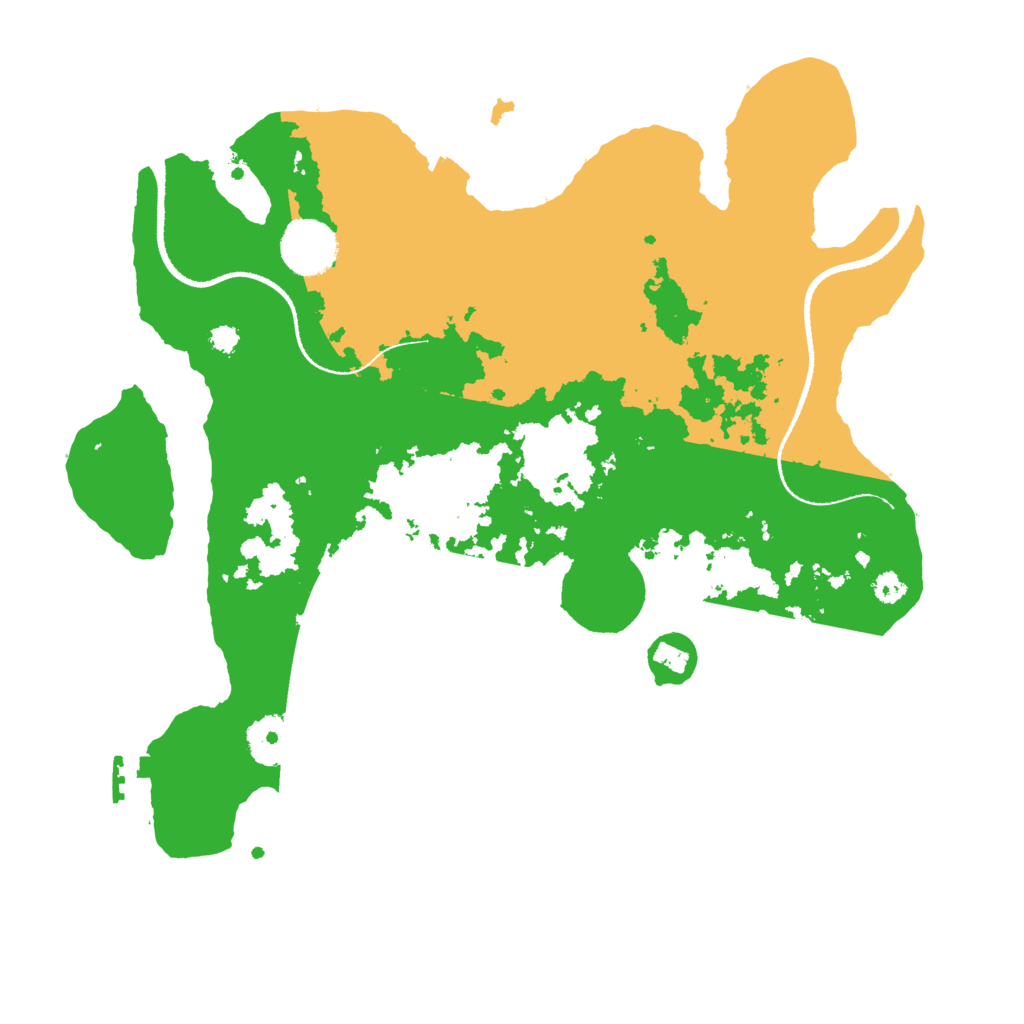 Biome Rust Map: Procedural Map, Size: 3300, Seed: 203577838