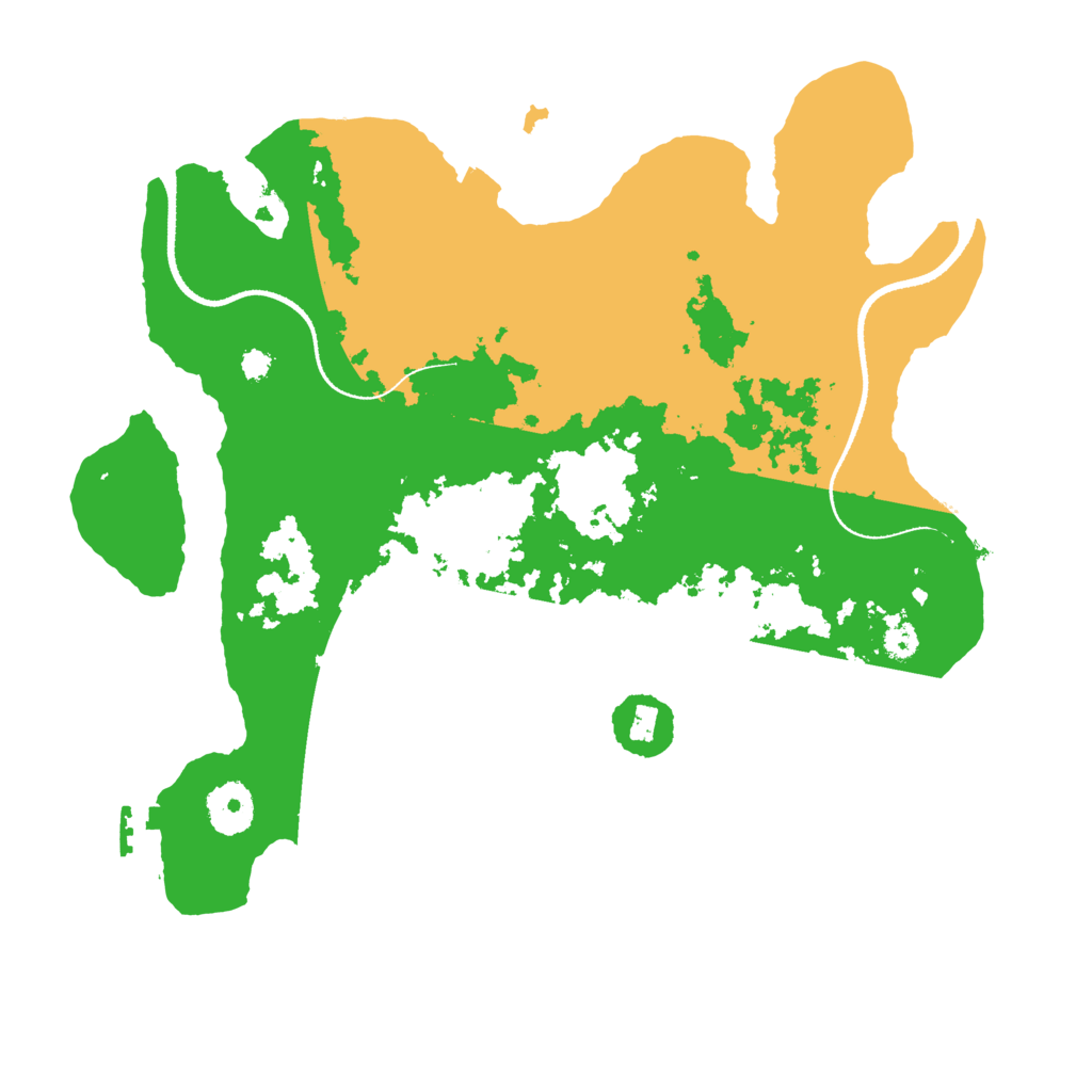 Biome Rust Map: Procedural Map, Size: 3300, Seed: 203577838