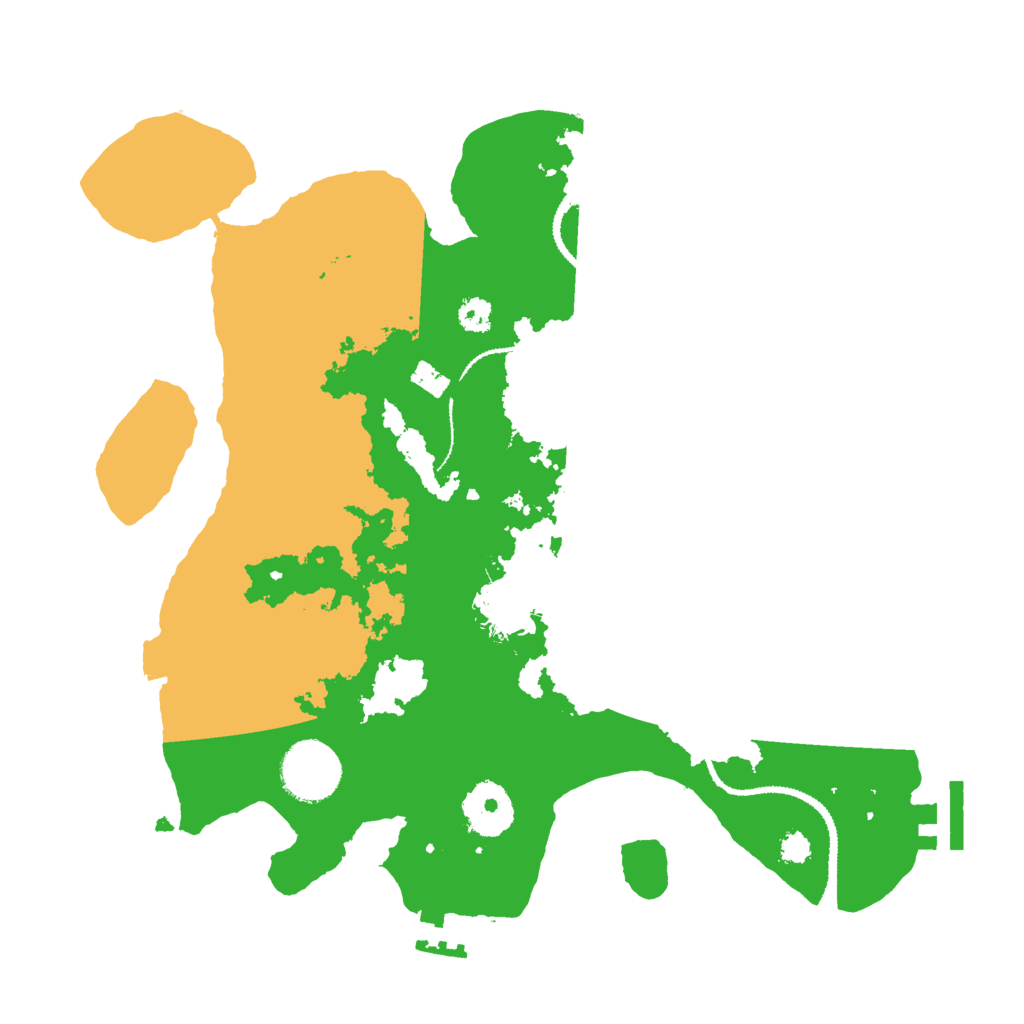 Biome Rust Map: Procedural Map, Size: 3000, Seed: 80216045