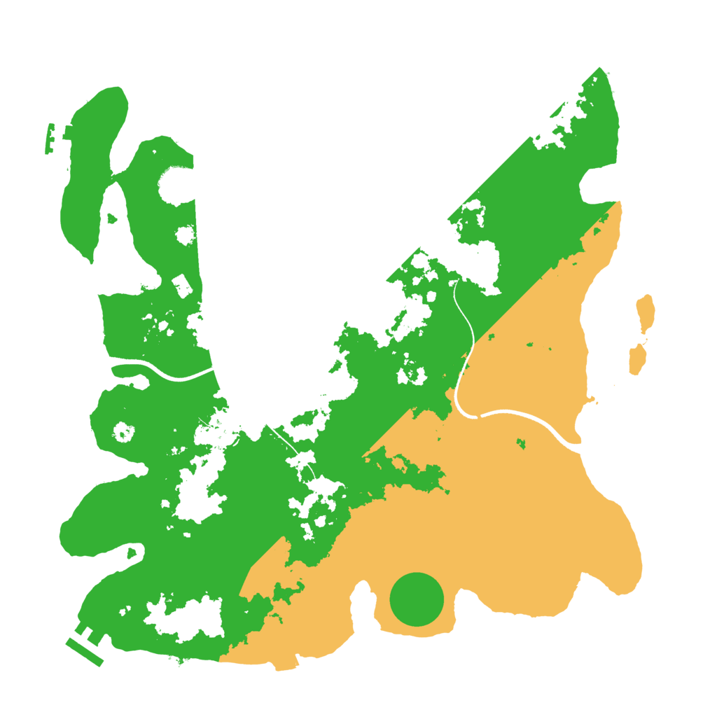 Biome Rust Map: Procedural Map, Size: 3500, Seed: 265200381