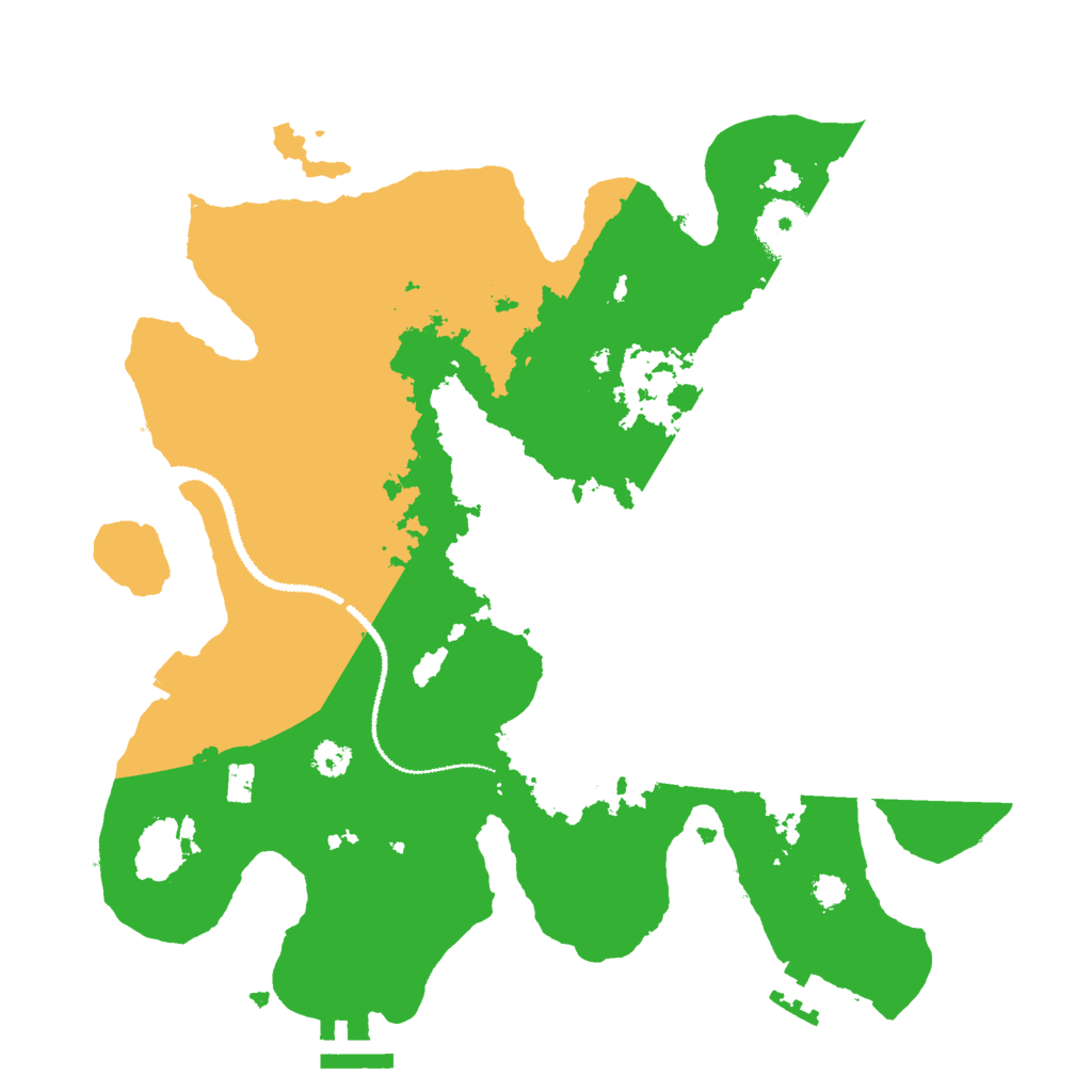 Biome Rust Map: Procedural Map, Size: 3000, Seed: 919662254