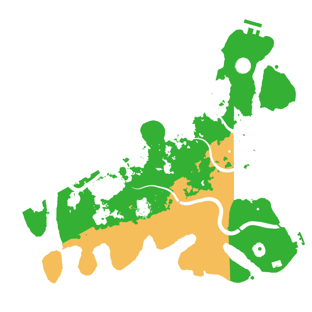 Biome Rust Map: Procedural Map, Size: 3500, Seed: 1740085568