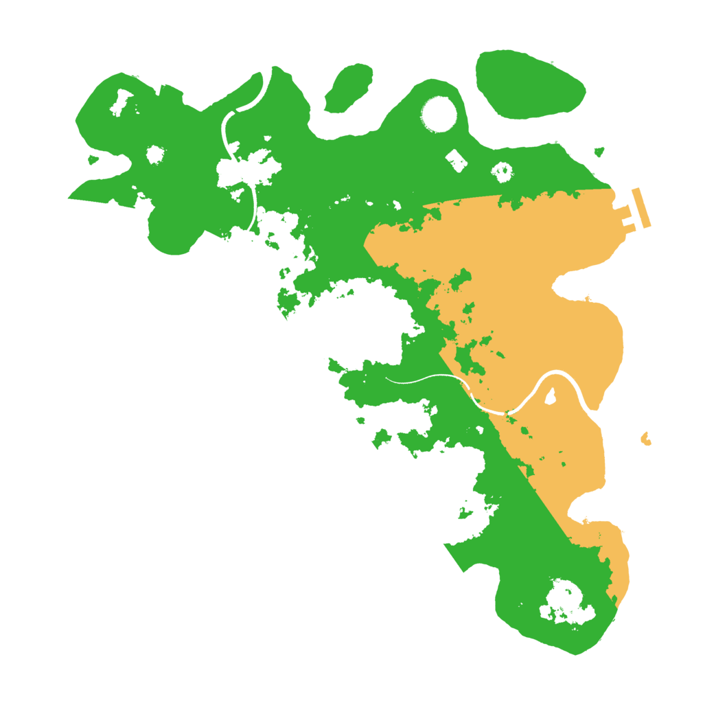 Biome Rust Map: Procedural Map, Size: 3500, Seed: 529948022