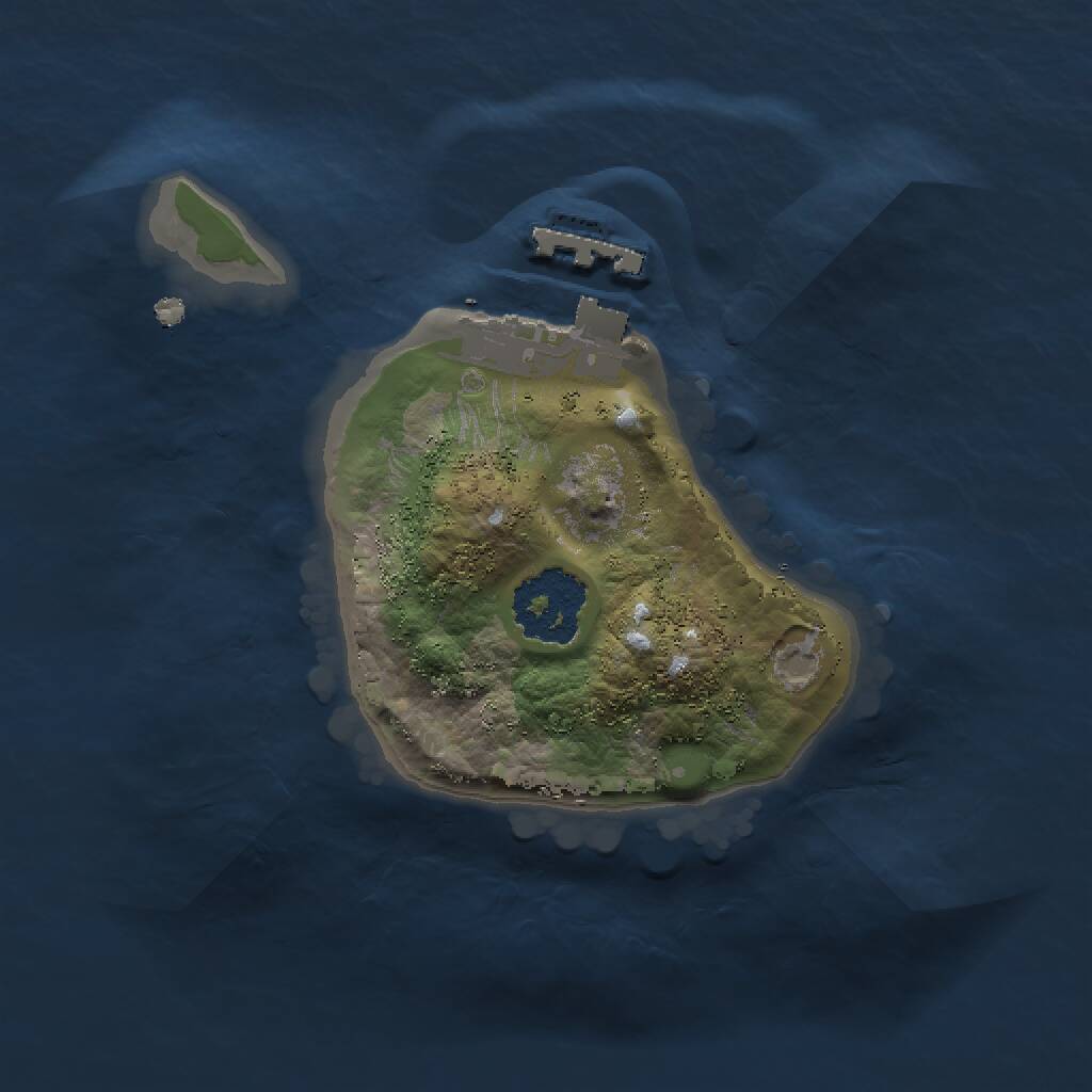 Rust Map: Procedural Map, Size: 1488, Seed: 1337, 2 Monuments