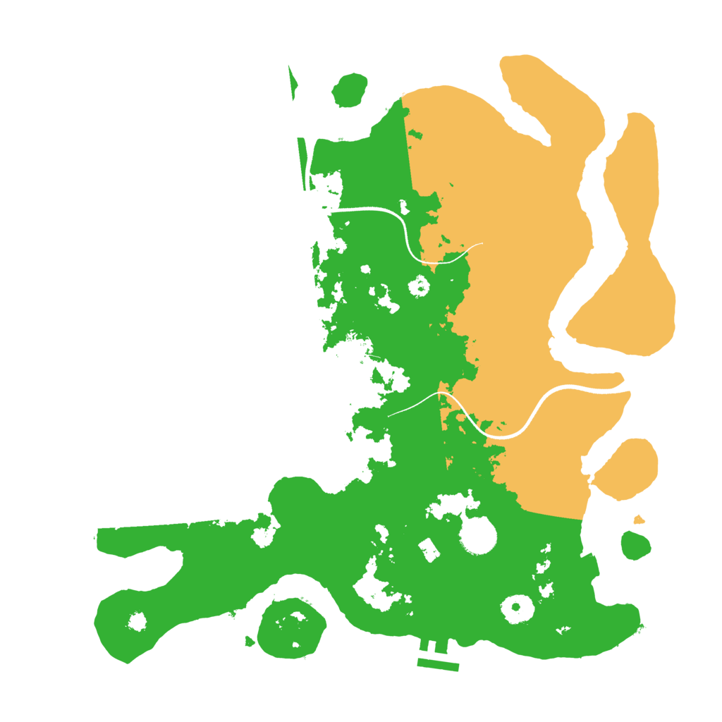 Biome Rust Map: Procedural Map, Size: 3500, Seed: 1906506610