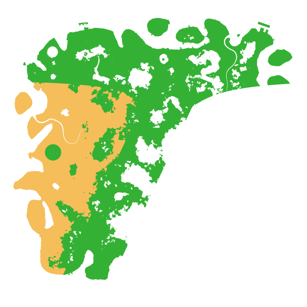 Biome Rust Map: Procedural Map, Size: 5000, Seed: 46274