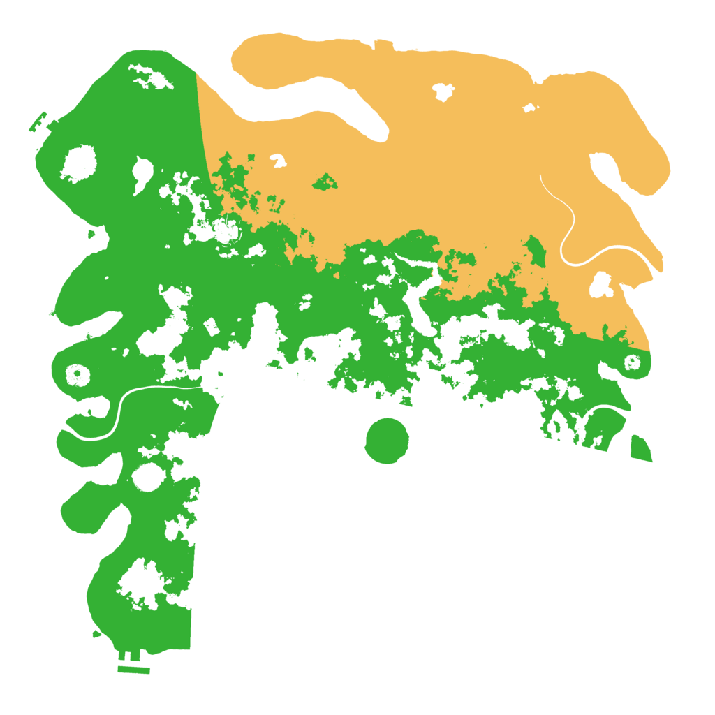 Biome Rust Map: Procedural Map, Size: 4500, Seed: 765435