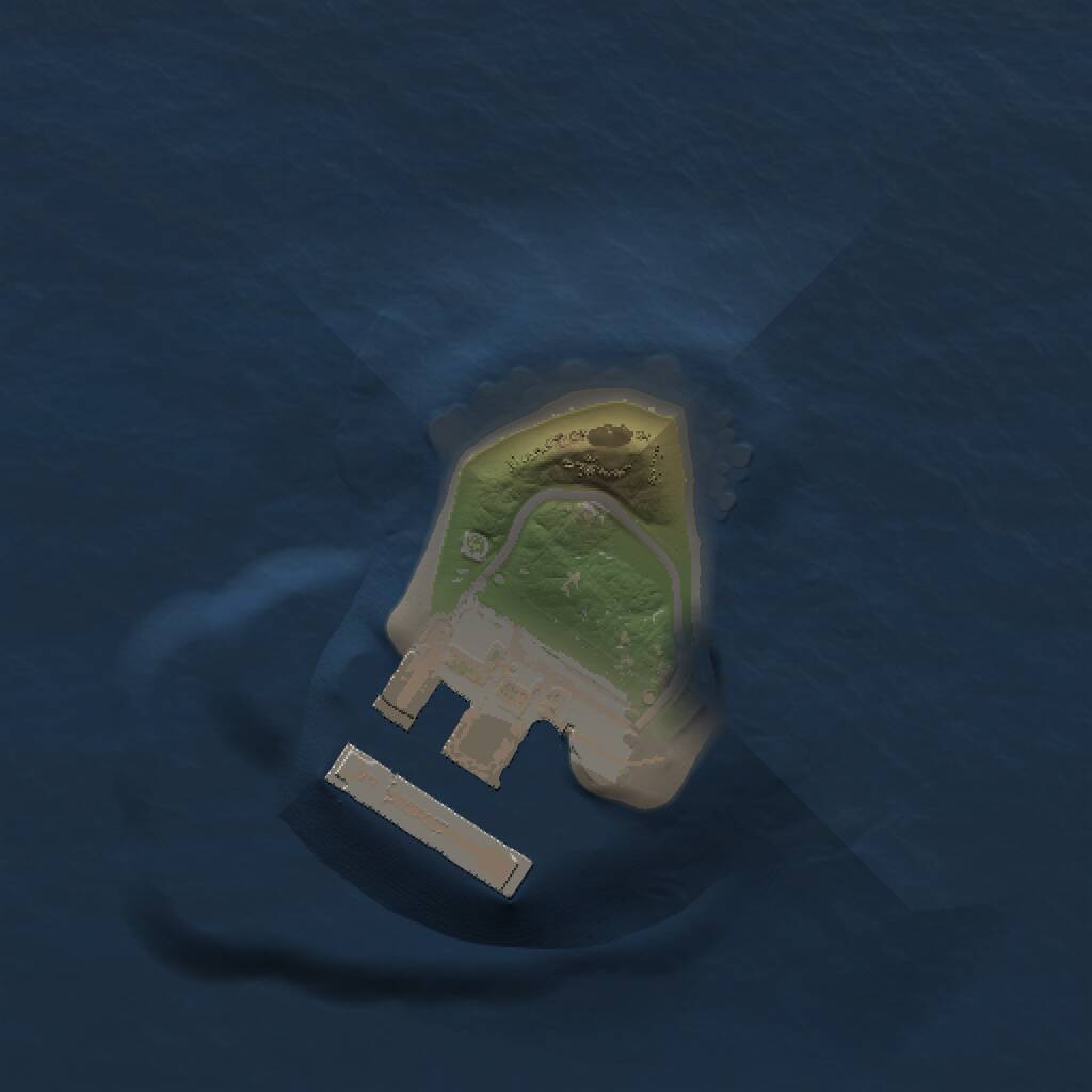 Rust Map: Procedural Map, Size: 1000, Seed: 1030628842, 2 Monuments