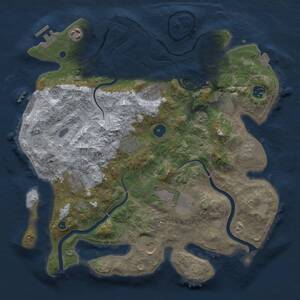 Thumbnail Rust Map: Procedural Map, Size: 3700, Seed: 1933757232, 15 Monuments