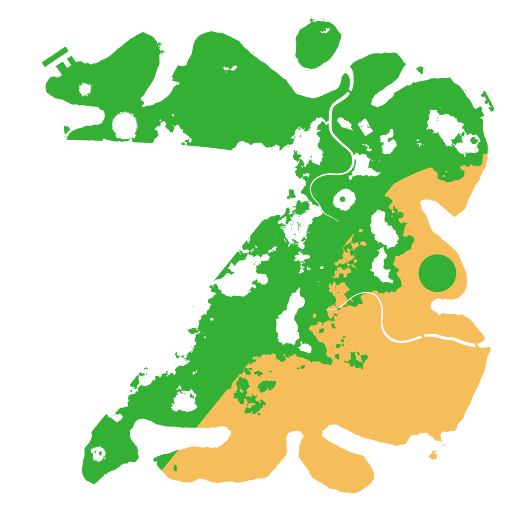 Biome Rust Map: Procedural Map, Size: 3700, Seed: 1933757232