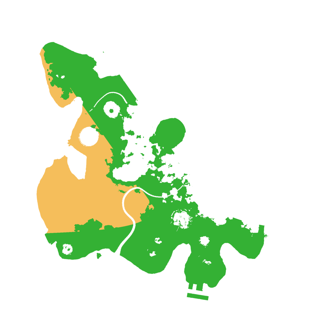 Biome Rust Map: Procedural Map, Size: 3000, Seed: 29341