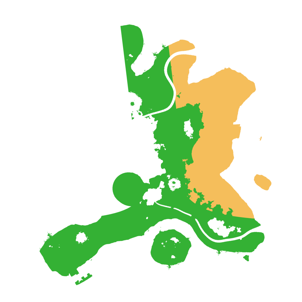 Biome Rust Map: Procedural Map, Size: 2500, Seed: 1906506610