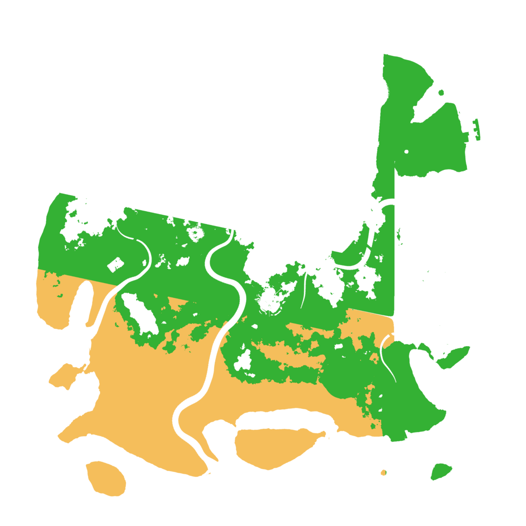 Biome Rust Map: Procedural Map, Size: 3700, Seed: 309178584