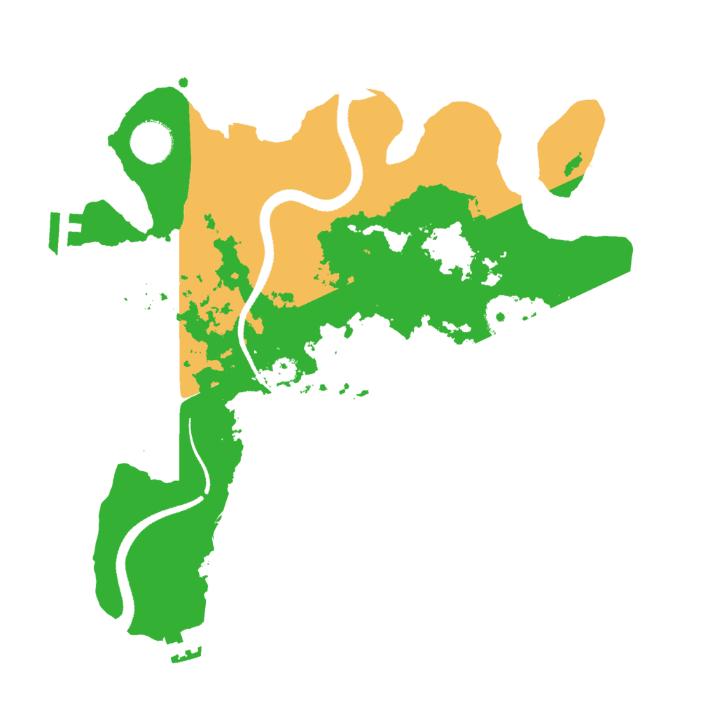 Biome Rust Map: Procedural Map, Size: 2999, Seed: 592841
