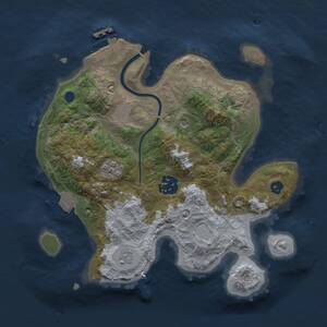 Thumbnail Rust Map: Procedural Map, Size: 2535, Seed: 50000, 7 Monuments